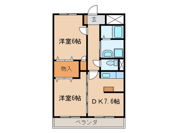 コンフォ－ト鳥居松の物件間取画像